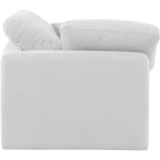 Chaise d'angle en tissu texturé lin
