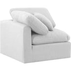 Chaise d'angle en tissu texturé lin