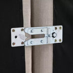Chaise d'angle en tissu texturé lin