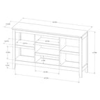 Étagère horizontale de 81 cm avec tablettes réglables