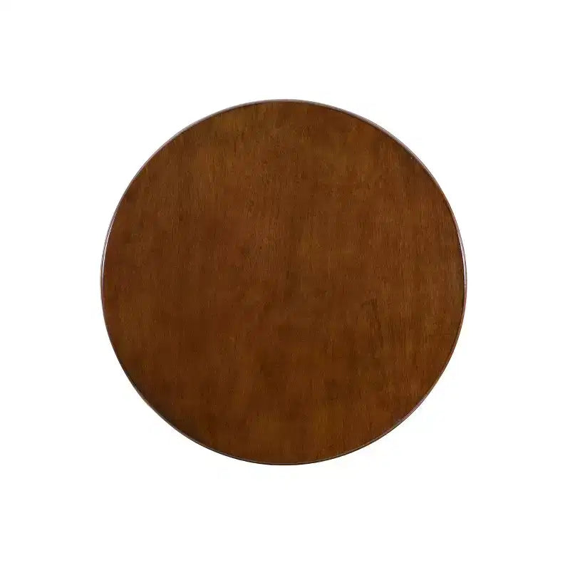 Table d'appoint ronde avec étagère