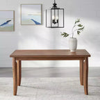 Table à manger rectangulaire en bois flotté marron