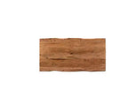 Table à manger en bois massif Live Edge 203 cm marron