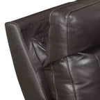 Fauteuil Inclinable Électrique Marron : Accent Contemporain avec Port USB, Mousse Haute Densité, Fini Lustré, Rembourré