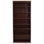 84" Huntington Club Wood Bookcase Cherry - Martin Furniture: Vertical, 7-Shelf, No Assembly