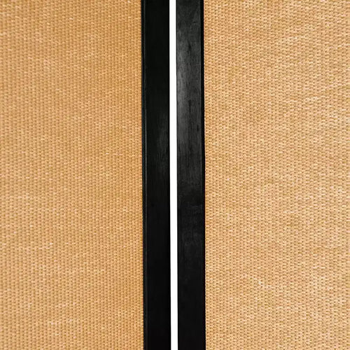 Paravent shoji pliant en jute de 1,8 m de hauteur, noir (4 panneaux) – Cloison d'intimité