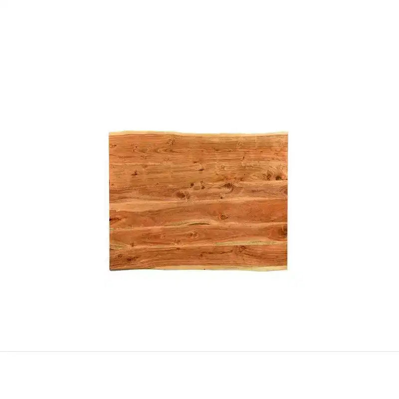 Table basse en bois massif à bords bruts Naturel - 41 cm H x 114 cm L x 79 cm P