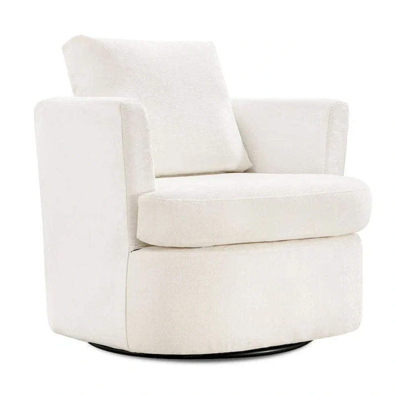 Fauteuils pivotants modernes Chenille pour salon