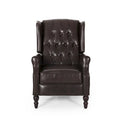 Fauteuil inclinable en cuir reconstitué Walter Brown par Christopher Knight Home