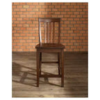 Ensemble de 2 tabourets de bar hauteur comptoir School House 24" en bois massif