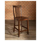 Ensemble de 2 tabourets de bar hauteur comptoir School House 24" en bois massif