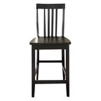 Ensemble de 2 tabourets de bar hauteur comptoir School House 24" en bois massif