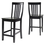 Ensemble de 2 tabourets de bar hauteur comptoir School House 24" en bois massif