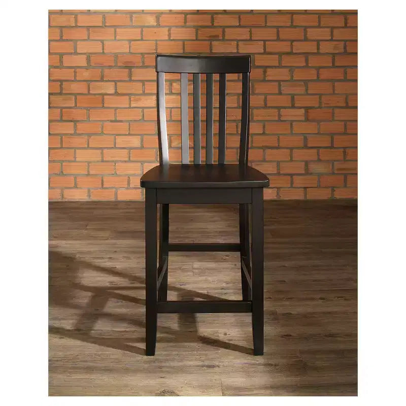 Ensemble de 2 tabourets de bar hauteur comptoir School House 24" en bois massif