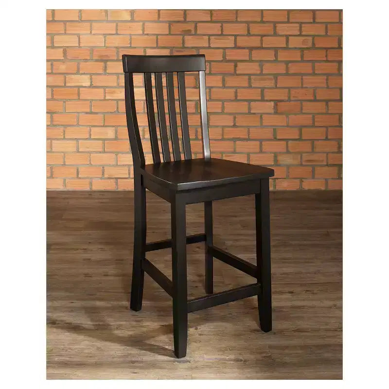 Ensemble de 2 tabourets de bar hauteur comptoir School House 24" en bois massif