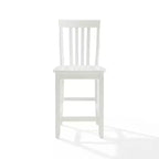 Ensemble de 2 tabourets de bar hauteur comptoir School House 24" en bois massif