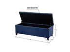 Banc de rangement capitonné