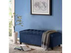 Banc de rangement capitonné