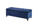 Banc de rangement capitonné