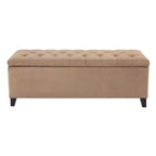 Banc de rangement capitonné