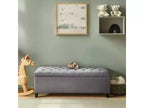 Banc de rangement capitonné