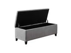 Banc de rangement capitonné