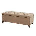 Banc de rangement capitonné