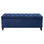 Banc de rangement capitonné