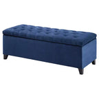 Banc de rangement capitonné