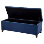 Banc de rangement capitonné