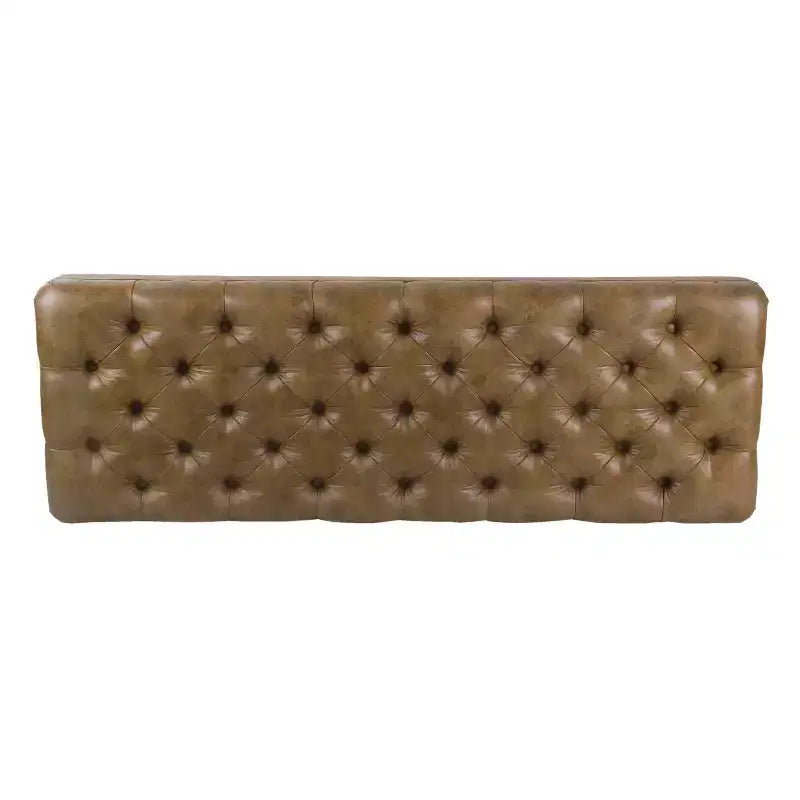 Banc rembourré capitonné classique