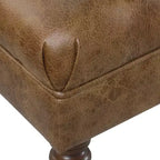 Banc rembourré capitonné classique