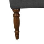 Banc rembourré capitonné classique