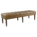 Banc rembourré capitonné classique