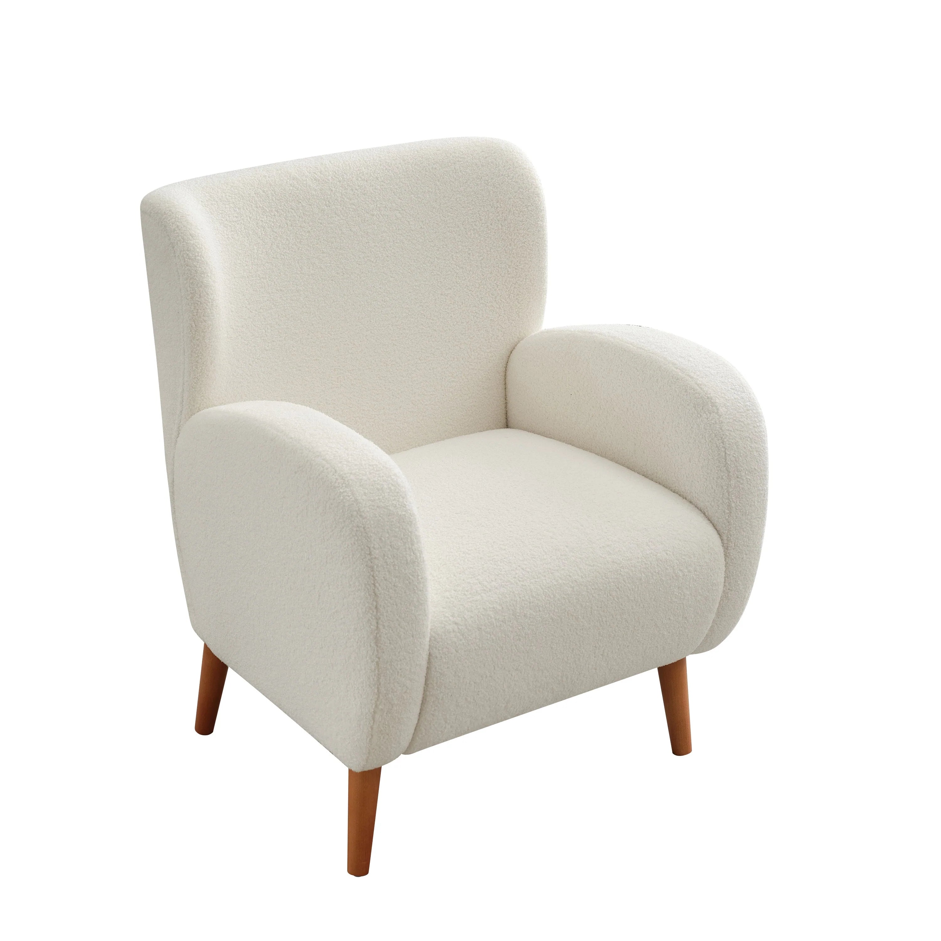 Fauteuil club capitonné moderne avec accoudoirs, canapé simple