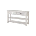 The Gray Barn Downington Table console de canapé à 2 tiroirs en bois massif