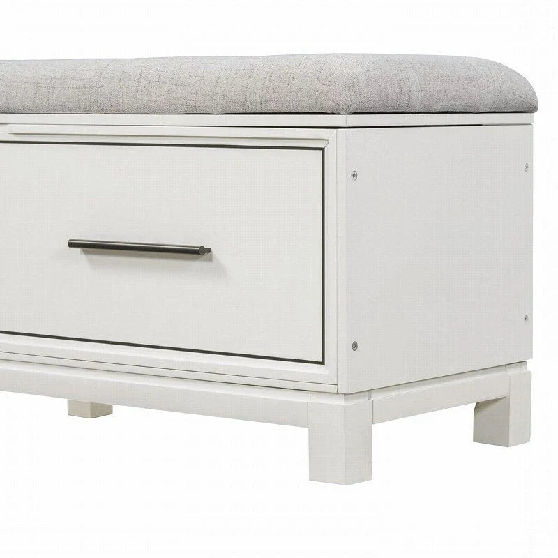 Banc à chaussures avec coussin amovible et rangement dissimulé pour l'entrée et le salon
