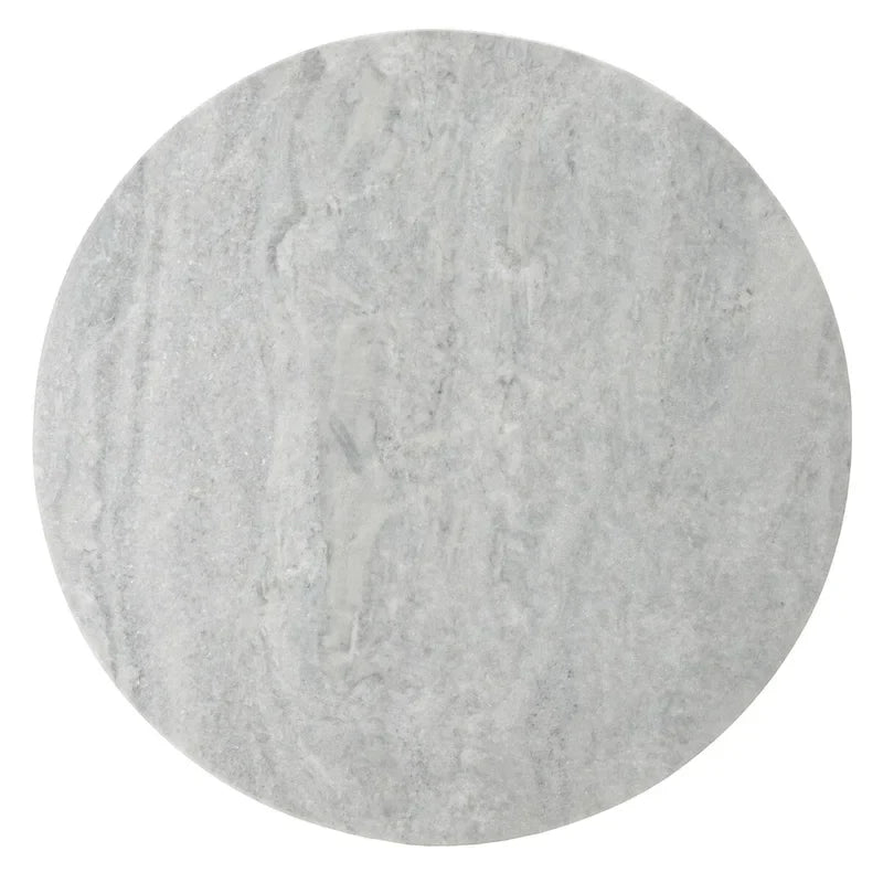 Table d'appoint ronde haute en marbre SAFAVIEH Couture Ghicu - 56 cm L x 53 cm P x 61 cm H - 21Wx21Dx24H