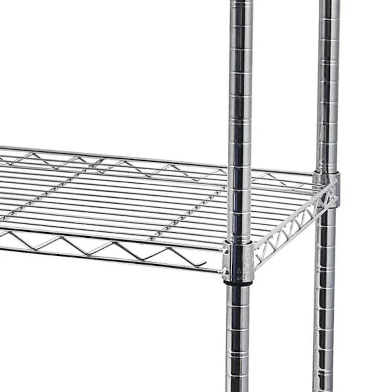 Étagère métallique à 5 niveaux avec roulettes - (59,06 x 17,72 x 70,87)