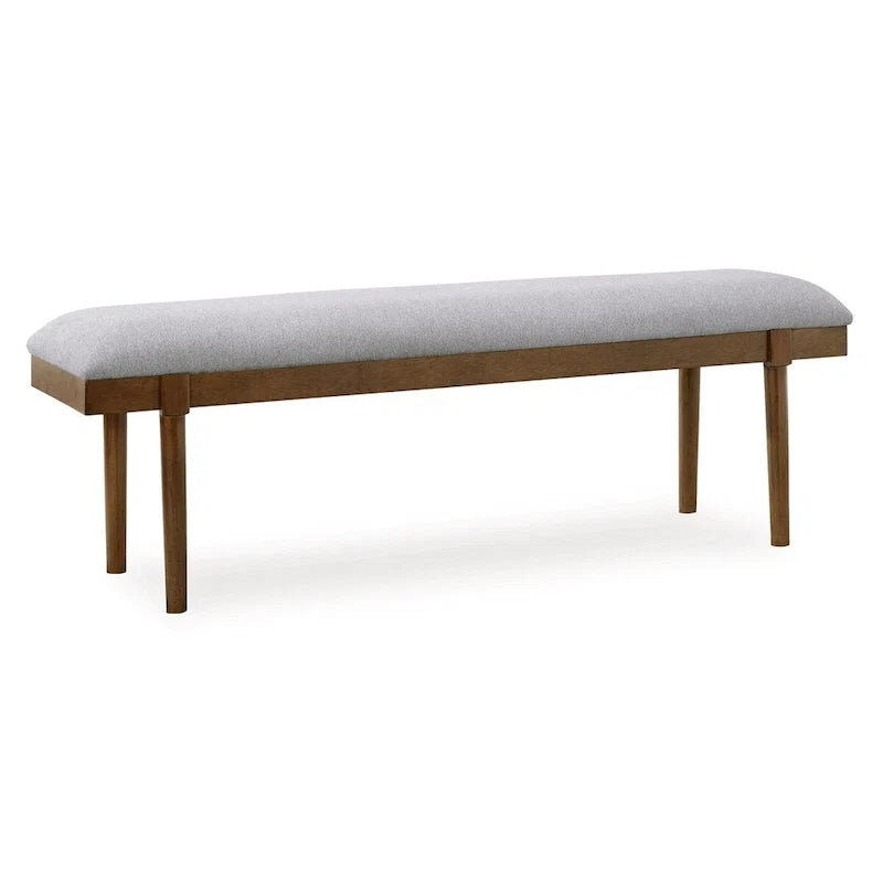 Signature Design by Ashley Lyncott Gris/Marron 59 Banc de salle à manger rembourré - 59.25 L x 15.13 P x 19.75 H