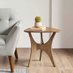 Table d'appoint triangulaire en bois