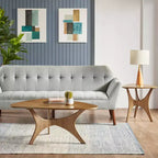Table d'appoint triangulaire en bois
