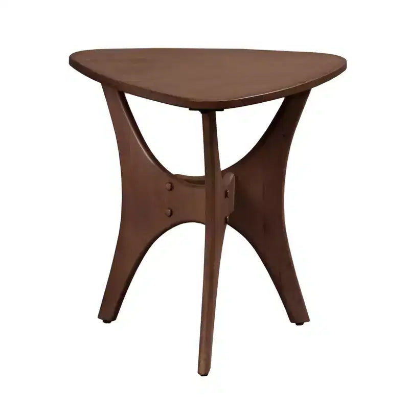 Table d'appoint triangulaire en bois