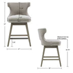 Tabouret de bar pivotant hauteur comptoir 25,75 po