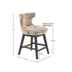 Tabouret de bar pivotant hauteur comptoir 25,75 po
