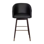 Tabouret de bar moderne avec structure en bois et accents métalliques