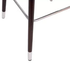Tabouret de bar moderne avec structure en bois et accents métalliques