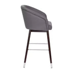 Tabouret de bar moderne avec structure en bois et accents métalliques