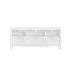 55 Traditional Natural Wood TV Stand for TVs up to 60 with Drawer - Home Essentials