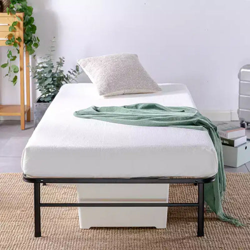 Sommier tapissier 14" avec lattes en bambou Noir